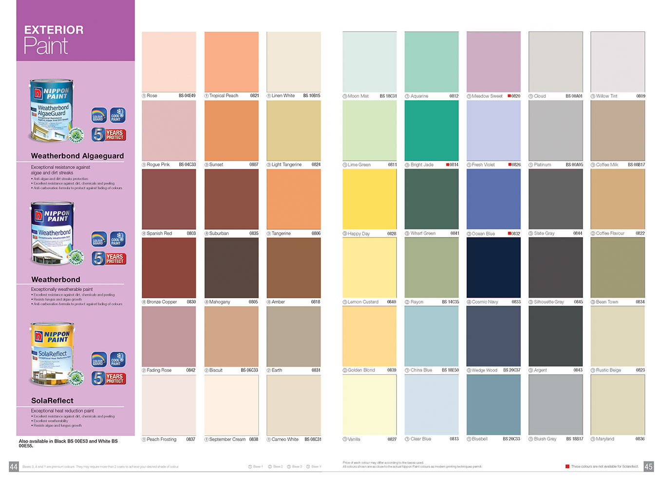 White Knight Colour Chart