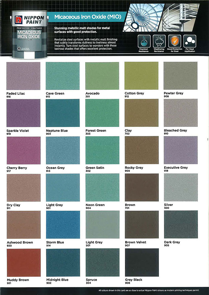 Nippon Paint Chart Singapore